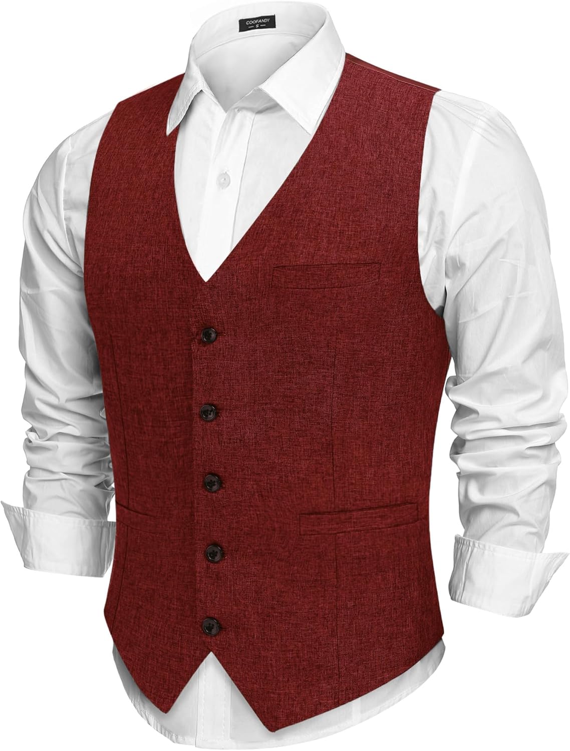 COOFANDY Men Casual Suit Vest for Business and Weddings