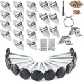 2 in Nylon Garage Door Roller Kit with 4 in Stem, Hinges & Brackets