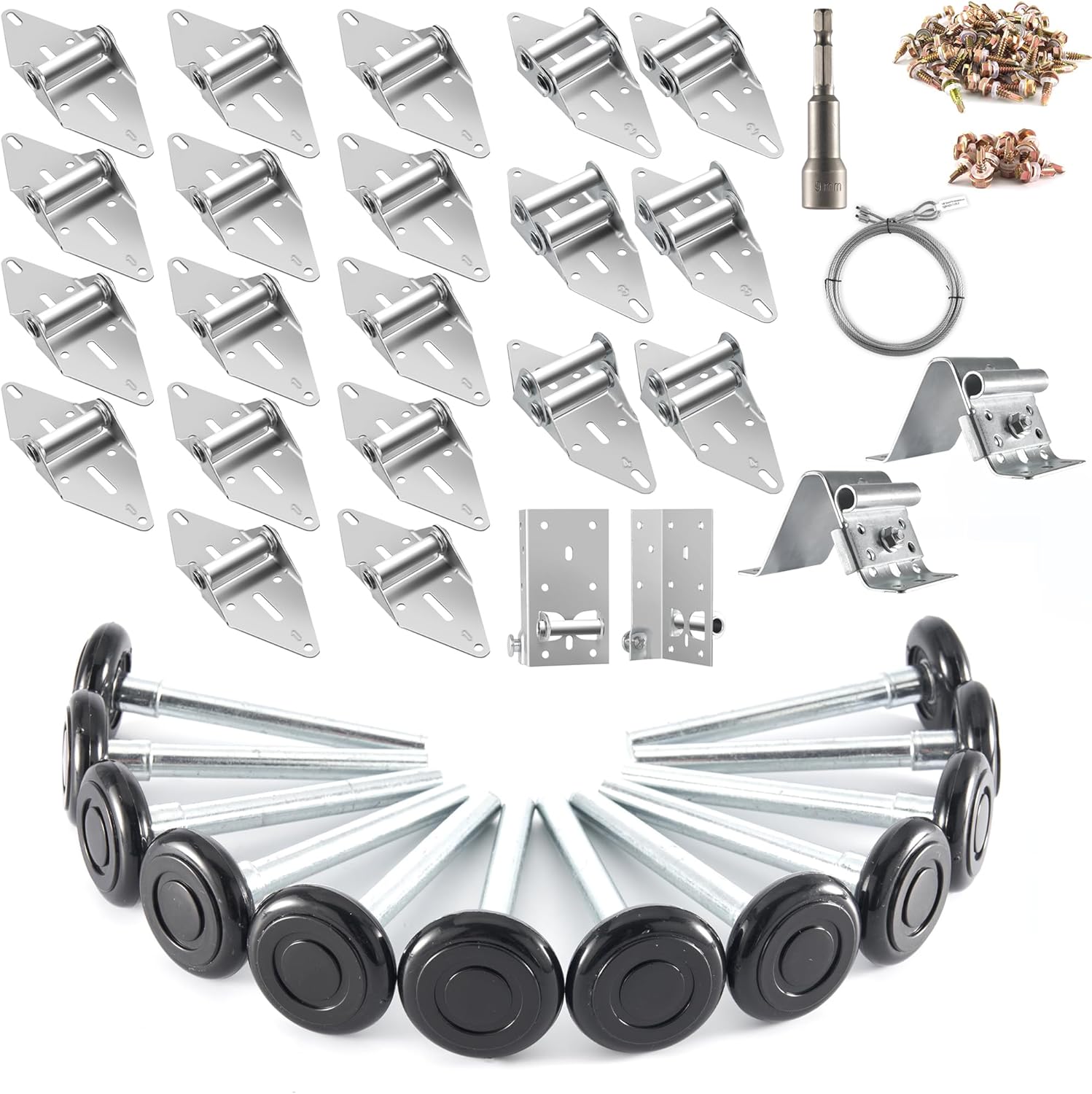 XiKe 2 in Nylon Garage Door Roller Kit for Smooth Operation