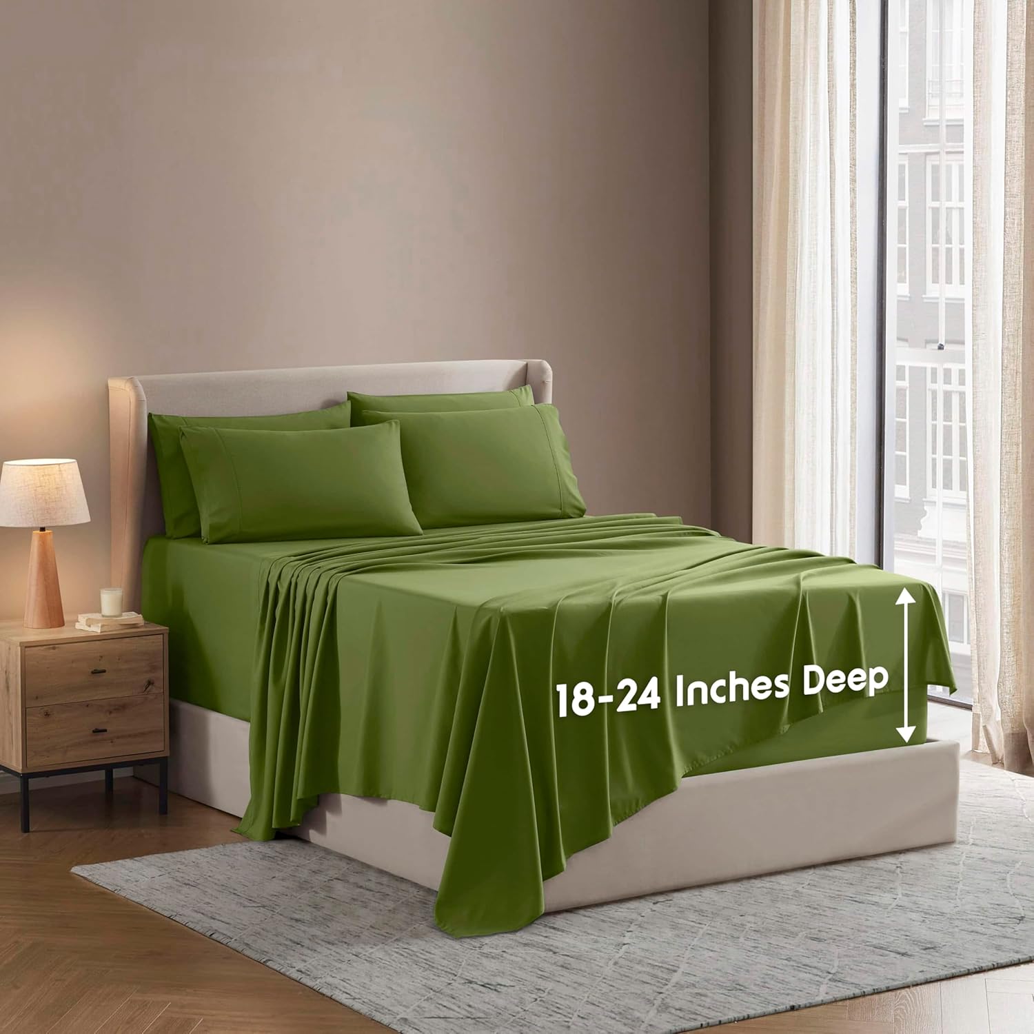 Nestl Extra Deep Queen Sheet Set for Ultimate Comfort & Fit