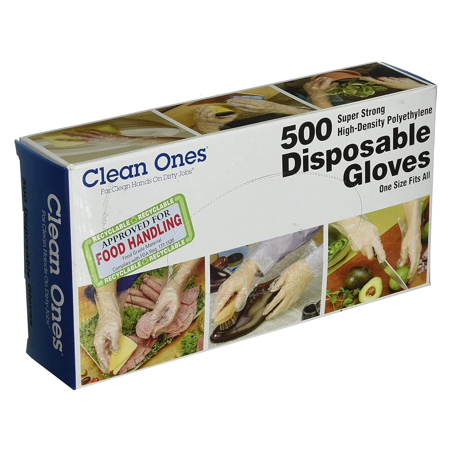 1000 Food-Safe Poly Gloves - Clean Hands!