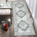 Lahome Boho Runner Rug for Hallway 2x7 - Non-Slip Washable Runner