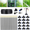 49.21ft Greenhouse Drip Irrigation Kit - Automatic 360 Misting System