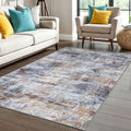 Abstract Area Rug 4x6 ft Washable Rug - Soft Non-Slip Entryway