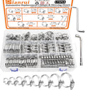 Hose Clamp Assortment Kit 175 PCS 1/4in-2in - Heavy Duty Stainless Set