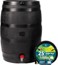 50-Gallon ECO Rain Barrel - Flat Back Water Collection for Gardens