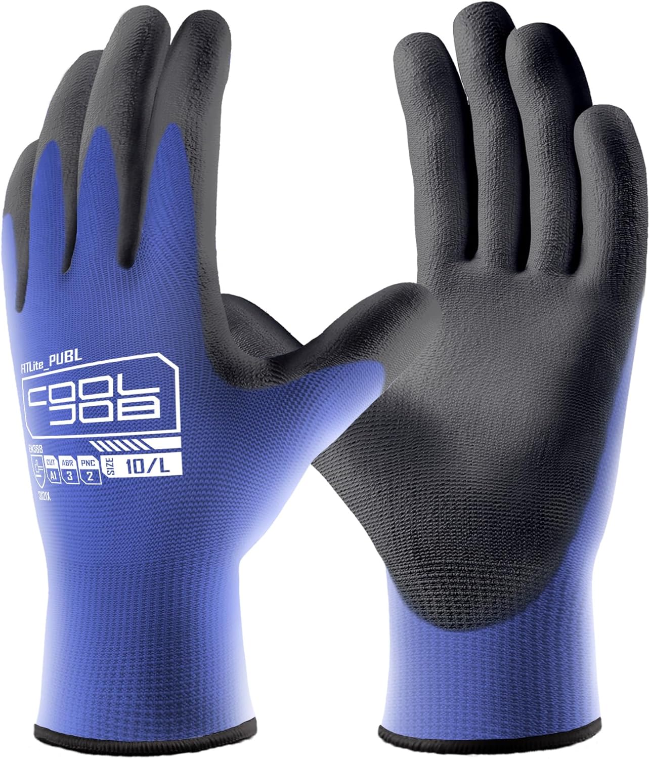 Breathable PU-Coated Work Gloves Bundle