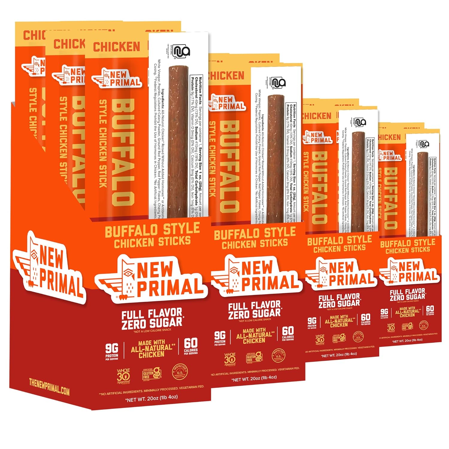 Buffalo Chicken Sticks - Keto, Gluten Free, High Protein Snack