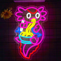 Axolotl Ramen Neon Sign for Unique Wall Decor and Ambiance