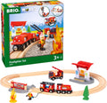 BRIO World Rescue Firefighter Set - 18-Piece Wooden Train