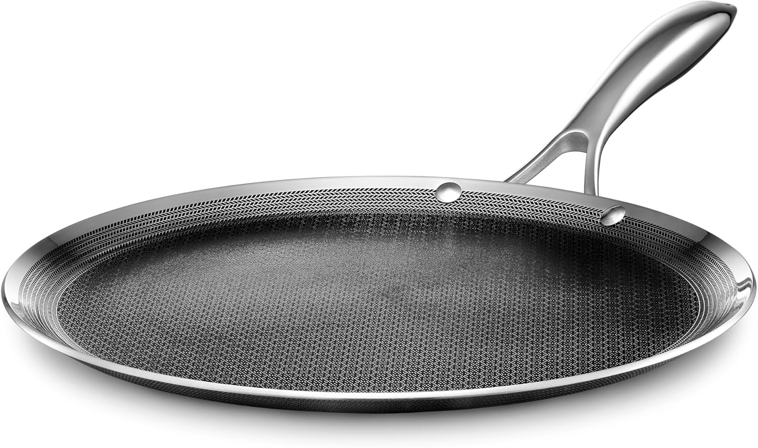 HexClad Hybrid Nonstick 12-Inch Griddle Pan for Versatile Cooking