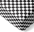 Baby Crib Sheets Viscose from Bamboo Checks - Ultra Soft Fit