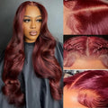 ULRICA Burgundy Lace Front Wig 13x4 HD Lace 28in - Body Wave