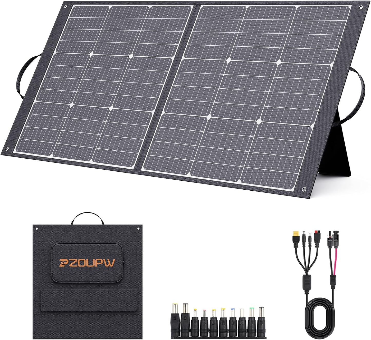 100W Ultralight Solar Charger - Fast Charging Power on the Go!