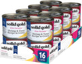 Solid Gold Wet Cat Food Shreds in Gravy 16ct Can Pack - Real Tuna