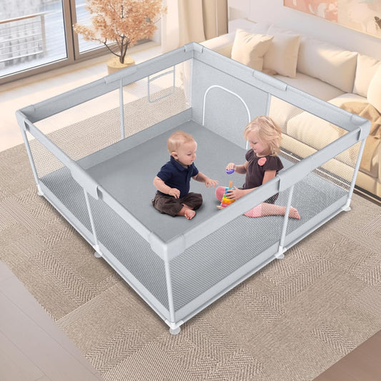 Versatile 50 Baby Playpen with Zipper Gate - Safe Indoor/Outdoor Play Area