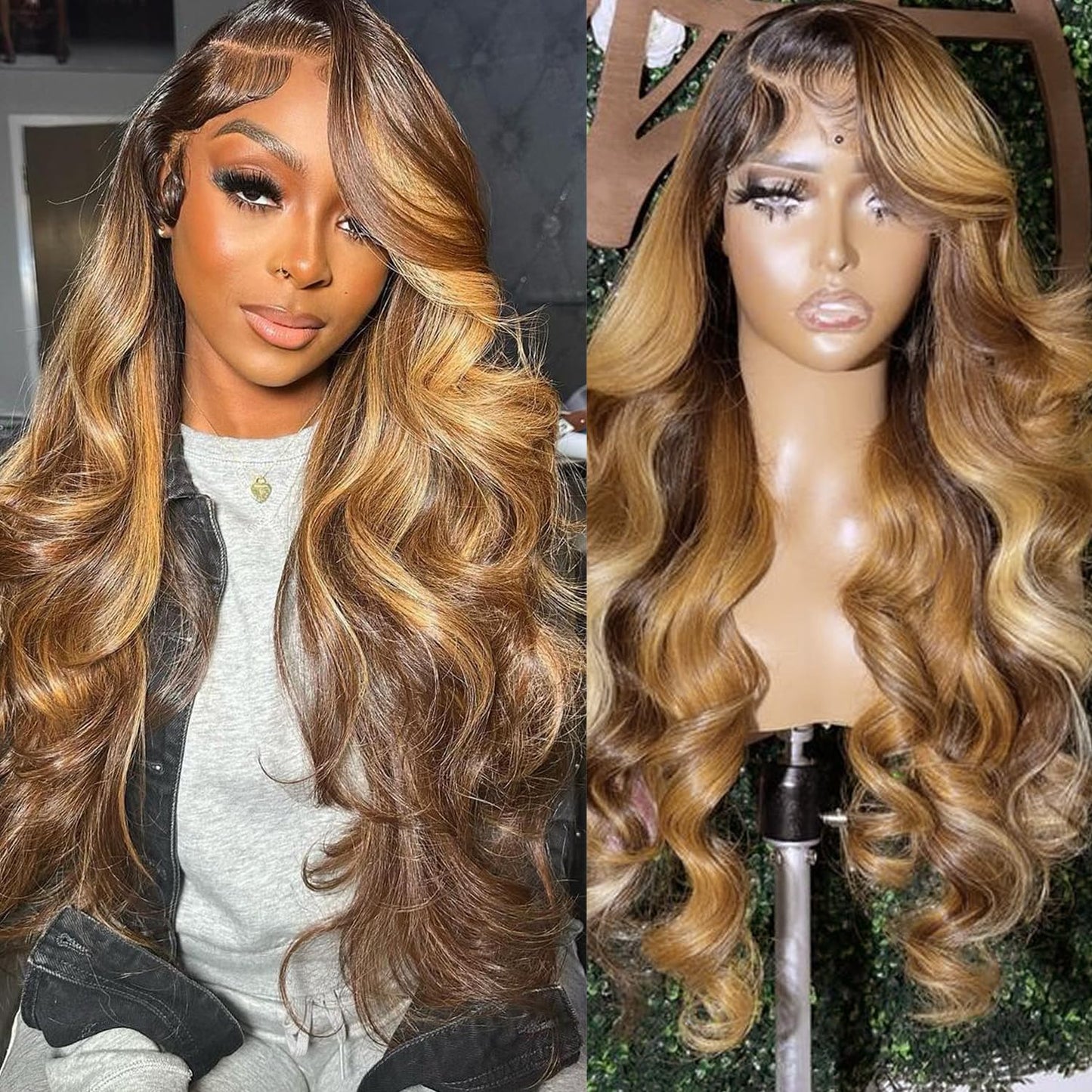 26 Inch Ombre Lace Front Wigs Human Hair for Stunning Styles