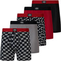 Billabong Mens Underwear 5 Pack Microfiber Performance Boxer Briefs it