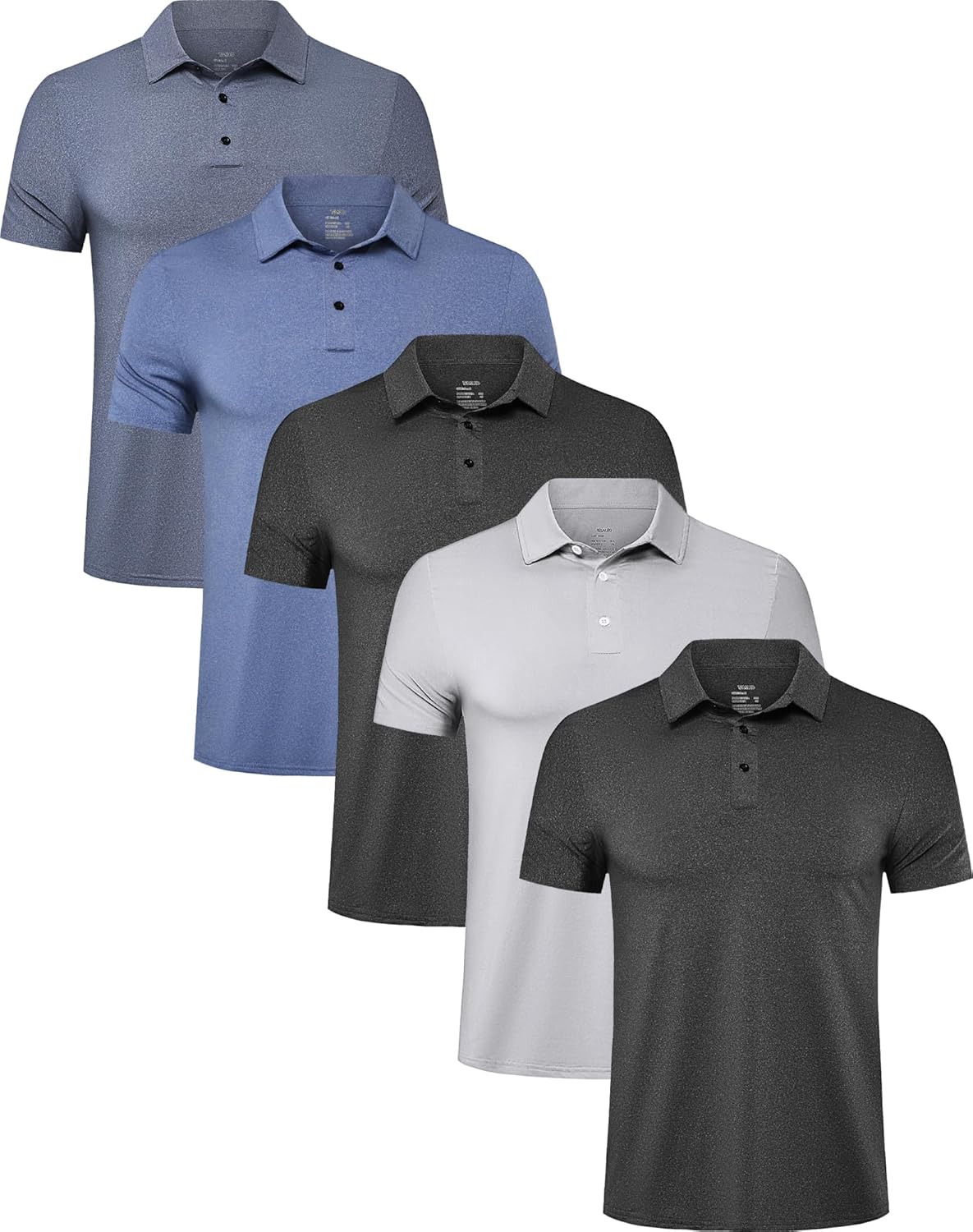 TELALEO Quick Dry Polo Shirts for Men - Performance Golf T Shirts
