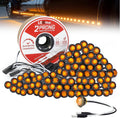 3/4 Inch Amber LED Marker Light Pack of 100 for Easy Setup