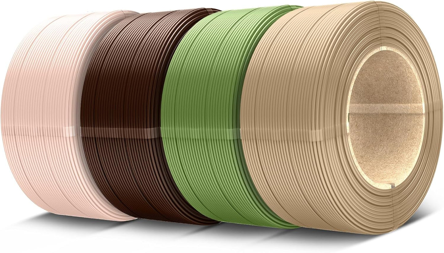 SUNLU 500g Refill PETG Filament for 3D Printers, 4 Pack