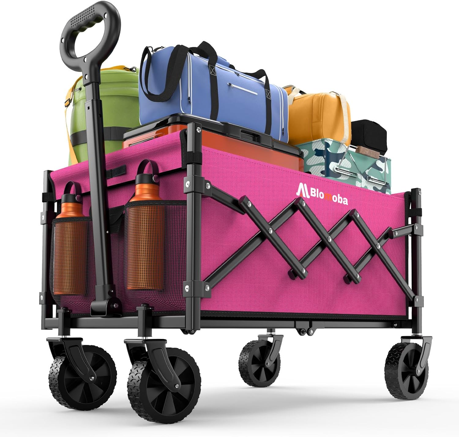 Collapsible Wagon with Wheels for Grocery and Outdoor Use