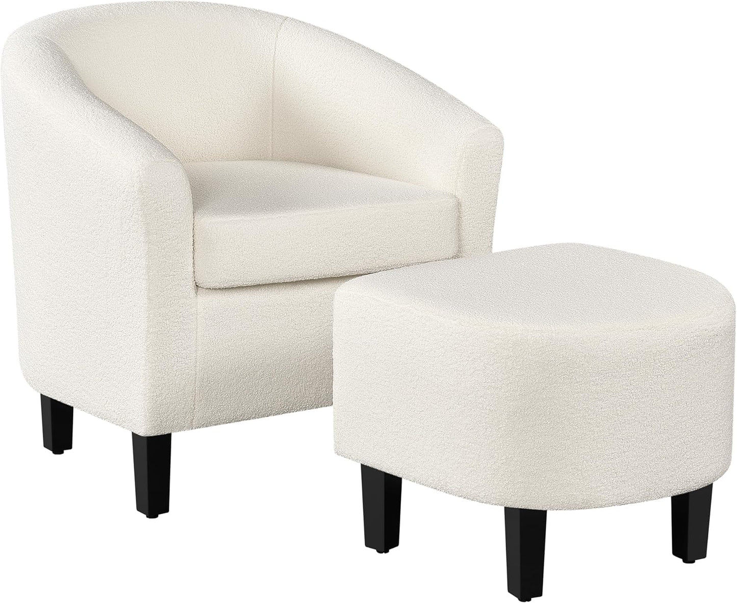 Cozy Sherpa Accent Chair Set by Yaheetech
