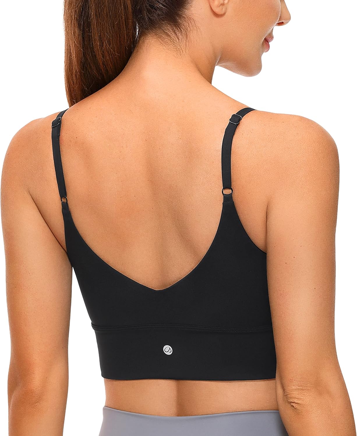 CRZ YOGA V-Back Sports Bra: Adjustable Support