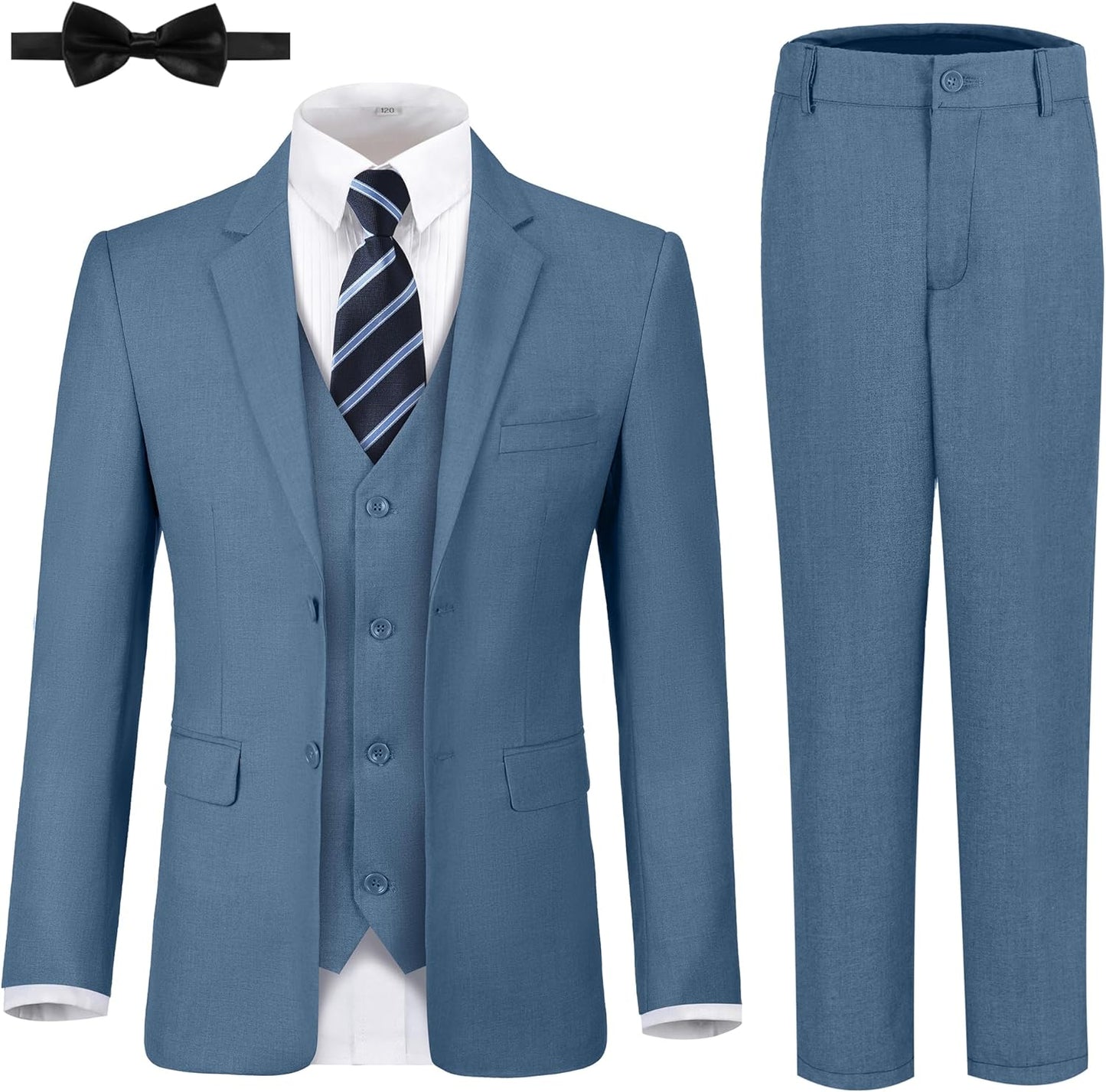 JPF Boy's Formal Suit Set Slim Fit Tuxedo for Wedding Events