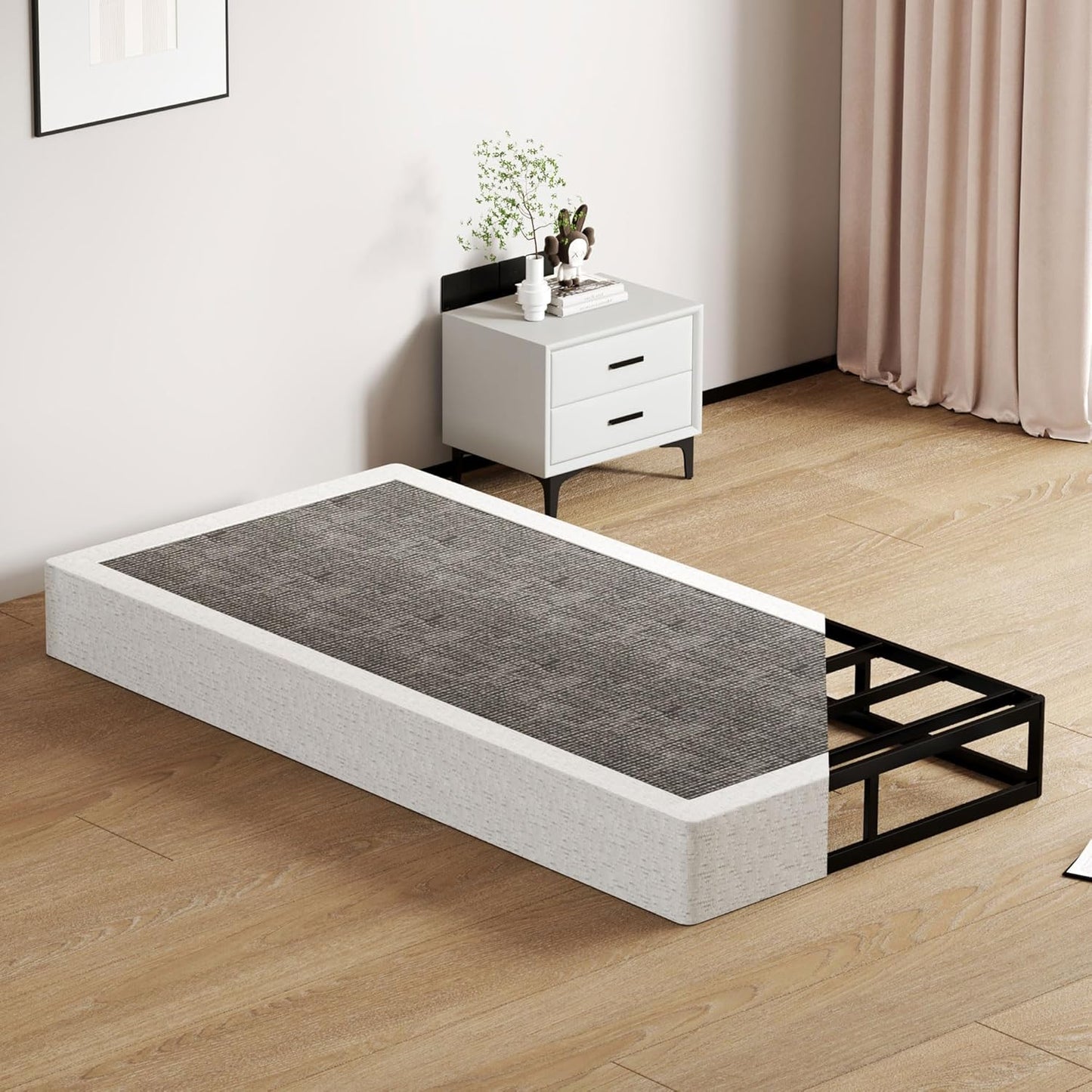 Metal Box Spring Twin Size - 9 Inch High Profile Heavy Duty