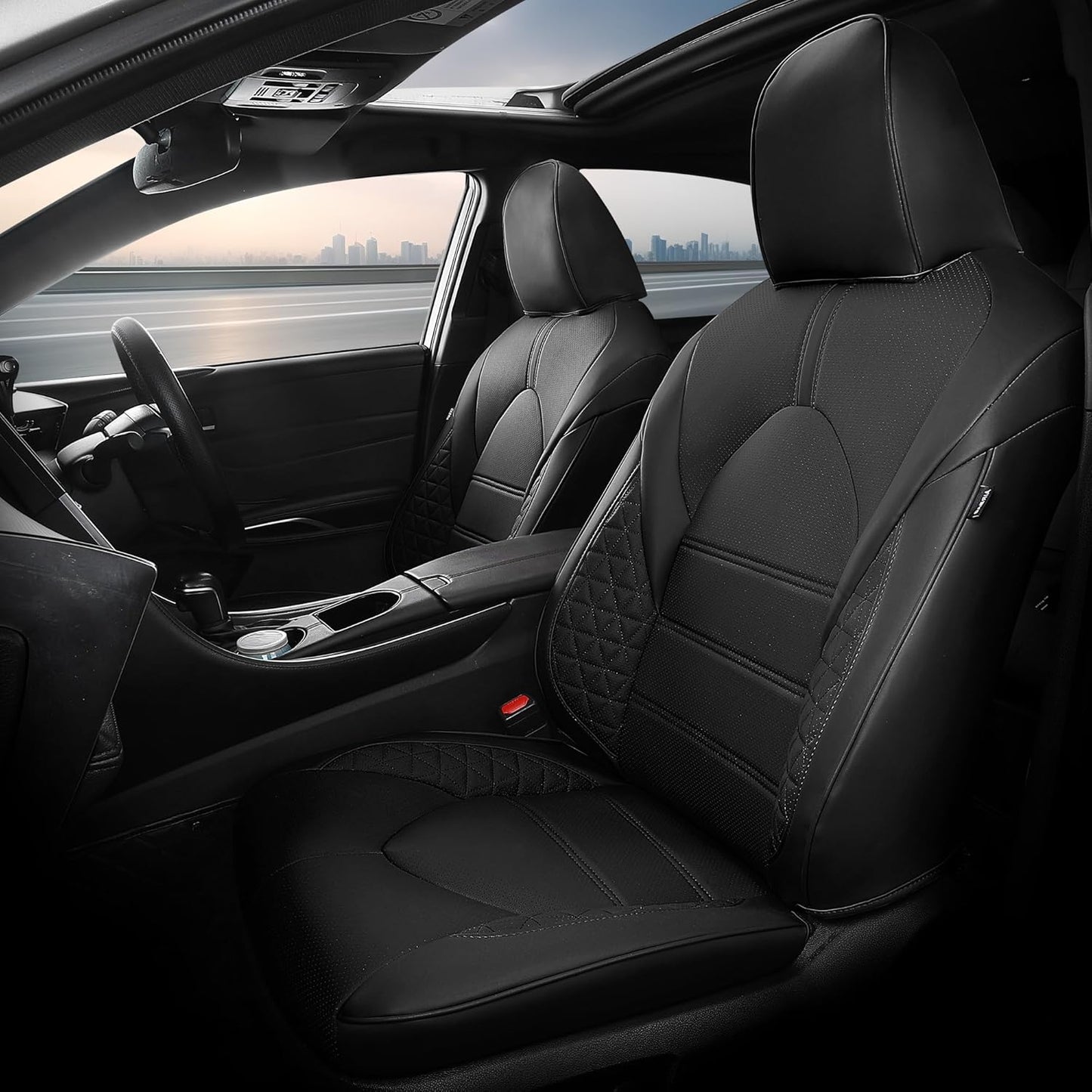 FREESOO Custom Fit Seat Covers for Toyota Camry 2018-2024