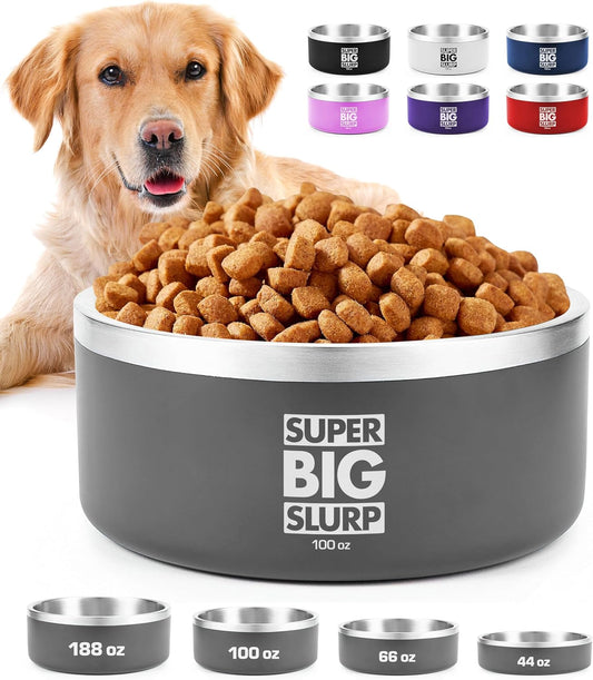 Tuff Pupper Heavy Duty Insulated Dog Bowl for Large Dogs