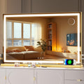 Hasipu Vanity Mirror with Lights 32 in x 20 in - Dimmable 3 Modes