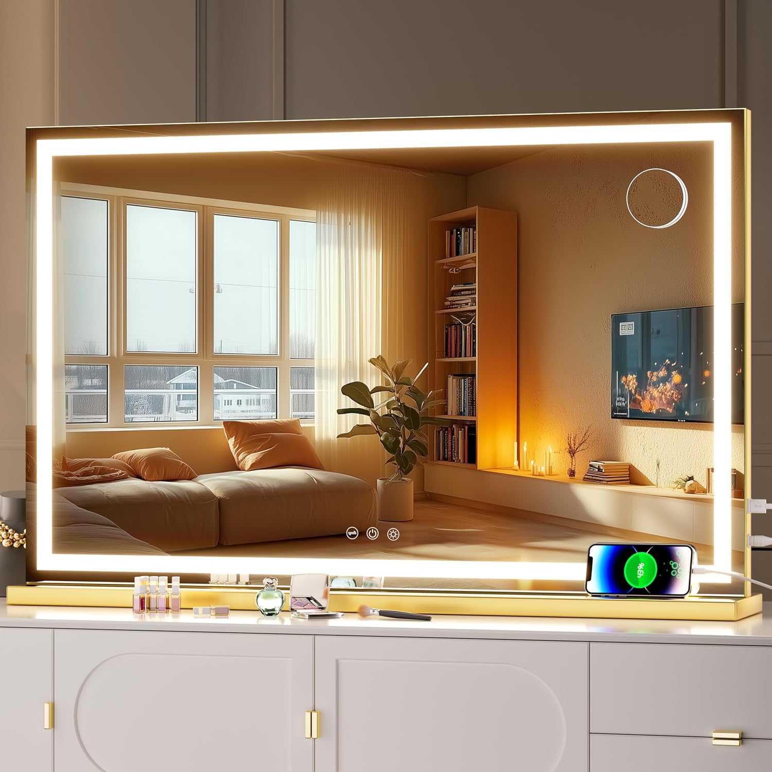 Hasipu Vanity Mirror with Lights for Perfect Makeup Application