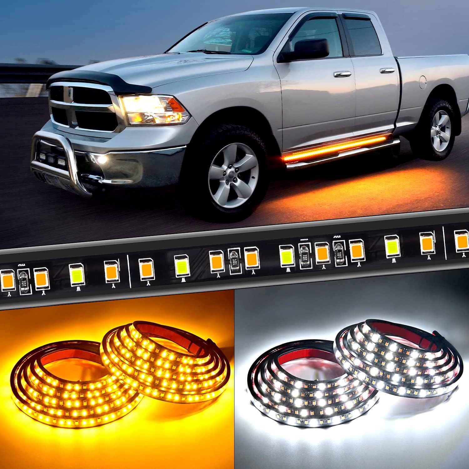 Nilight 70 Inch LED Running Board Lights for Trucks and SUVs