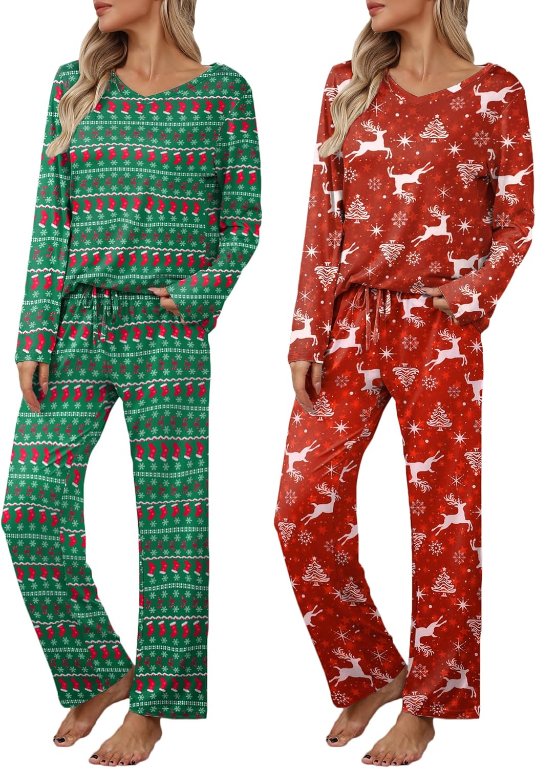 Ekouaer Womens 2 Pack Pajama Set for Ultimate Comfort and Style