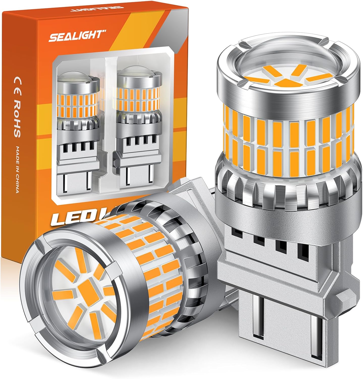 SEALIGHT 3157 LED Turn Signal Light Bulbs - 700% Brighter