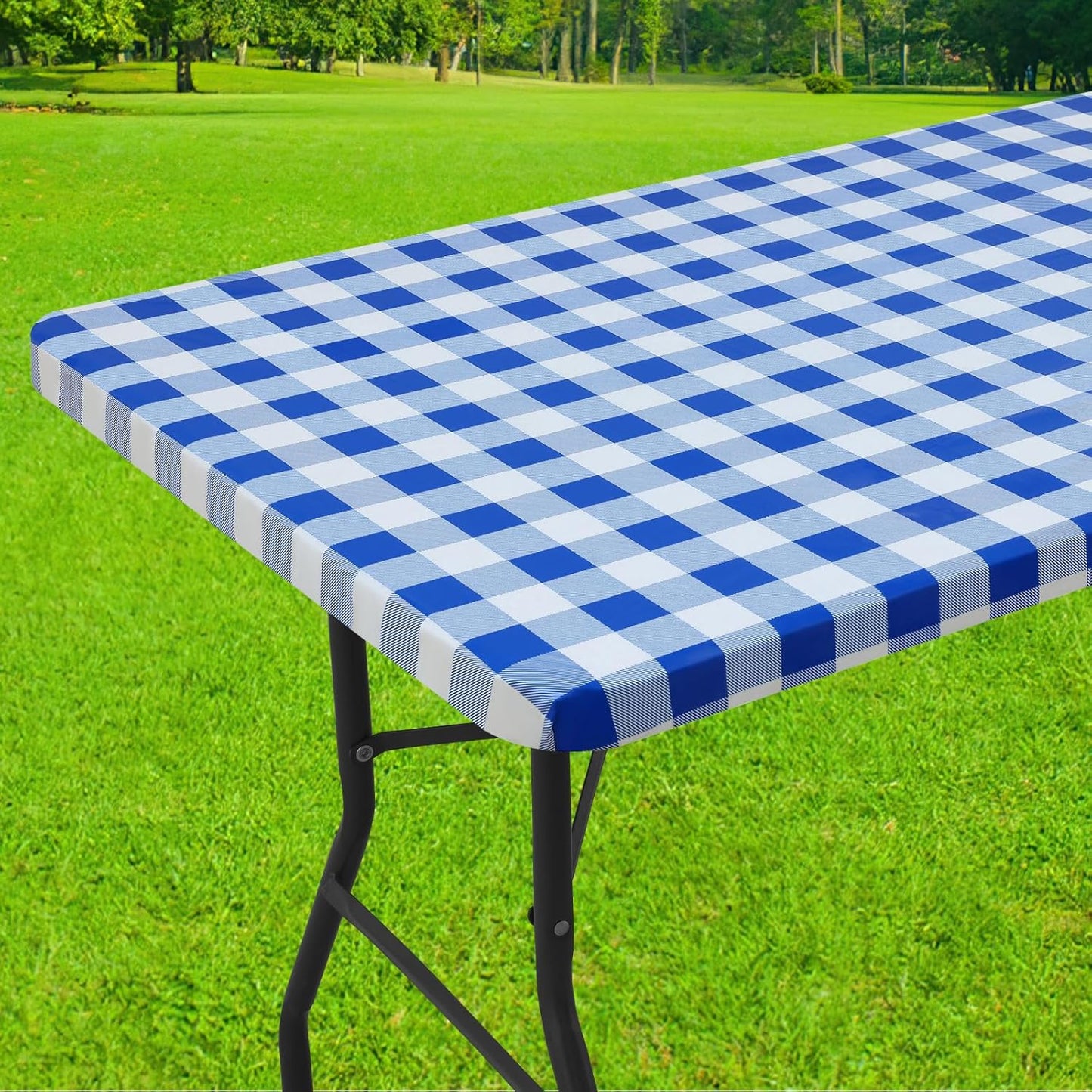 Smiry Rectangle Picnic Table Cloth for Outdoor Dining and Camping