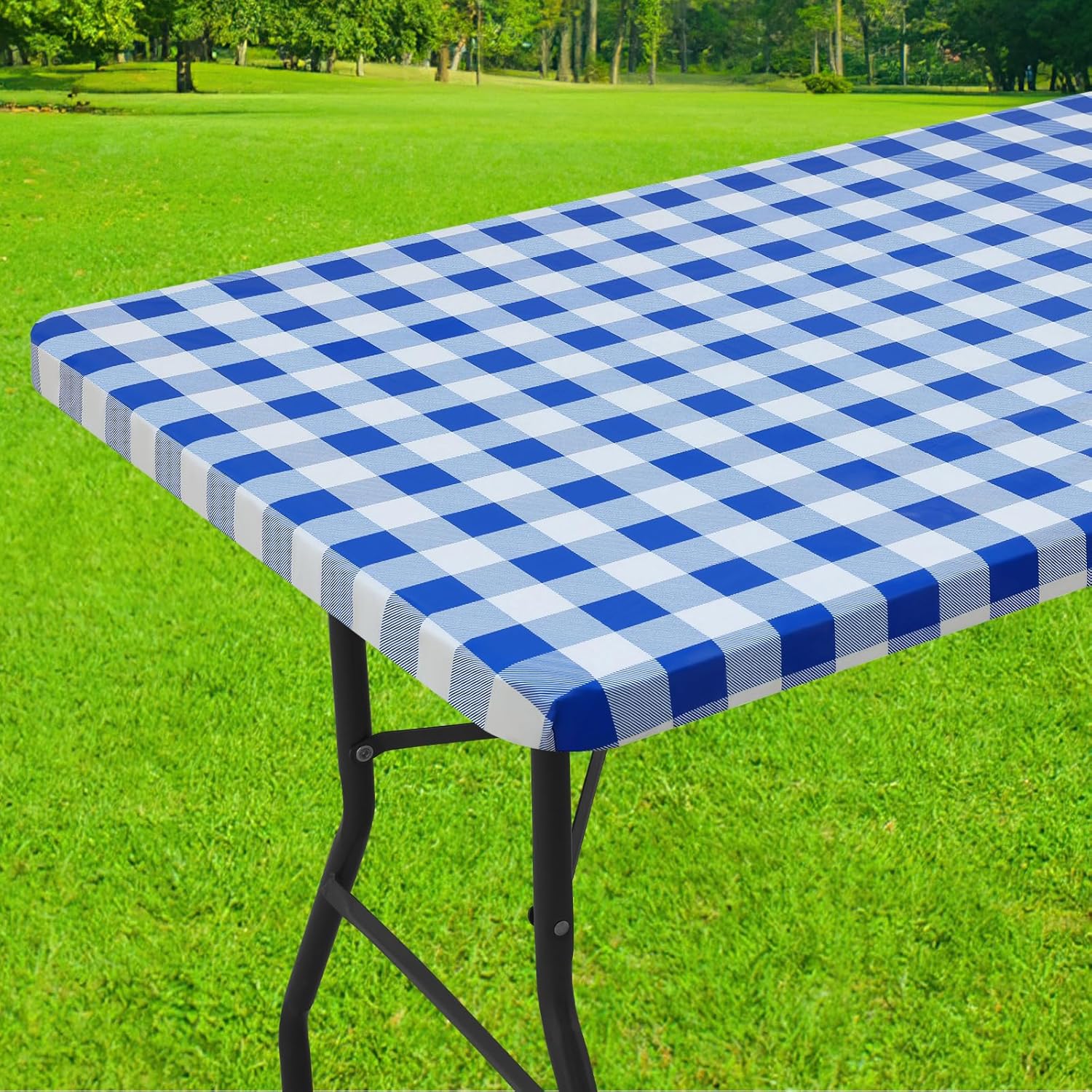 Smiry Rectangle Picnic Table Cloth for Outdoor Dining and Camping