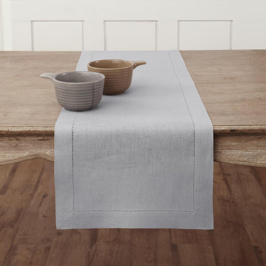 Soft Grey Table Runner 14 x 60 Inch for Elegant Table Settings