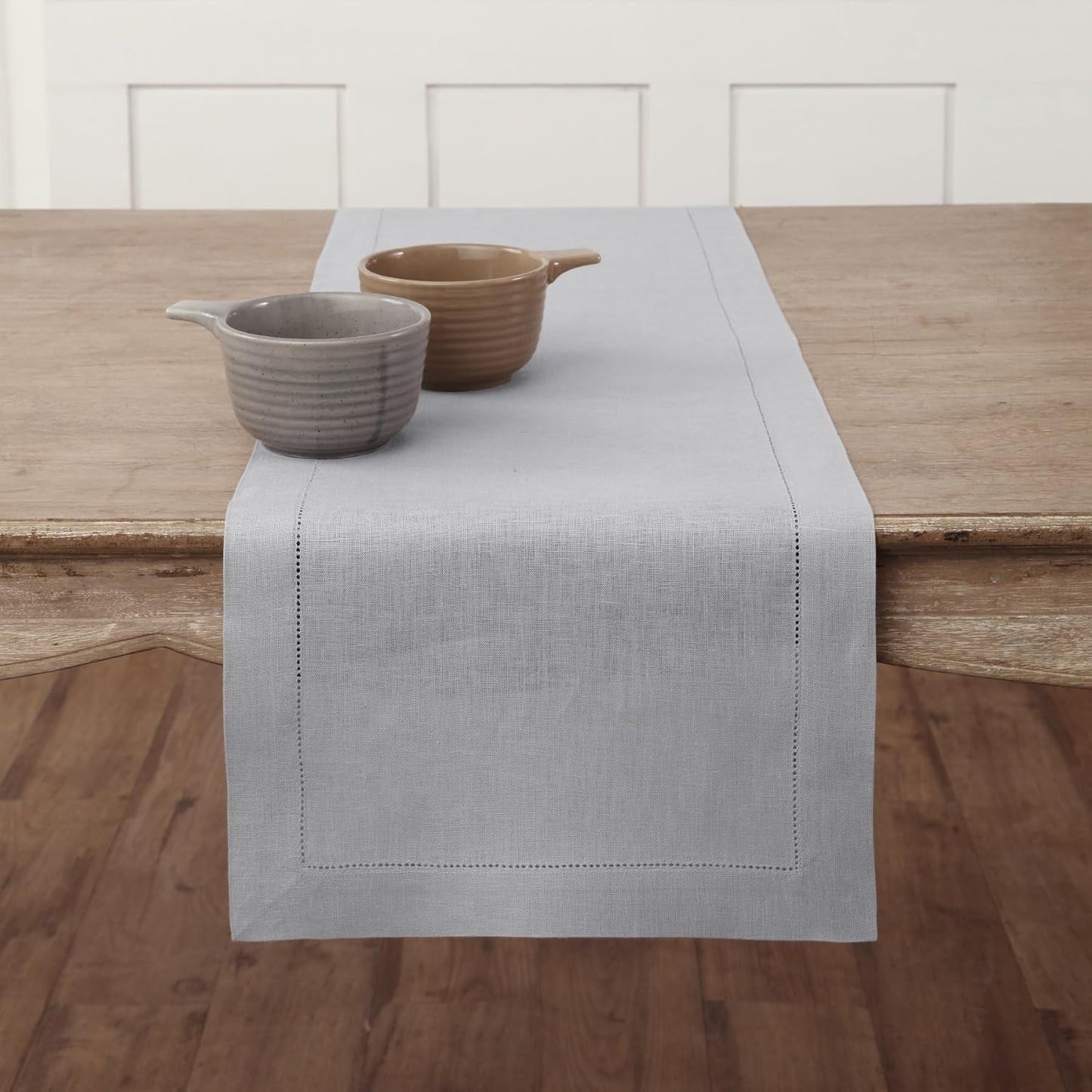 Soft Grey Table Runner 14 x 132 Inches for Elegant Dining