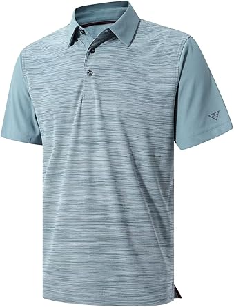 Golf Shirts for Men Dry Fit Performance Pique Casual Polo