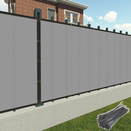 6'x9' Privacy Fence Screen: Heavy Duty Mesh with Brass Grommets