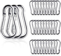 30pcs Small Stainless Steel Carabiners Clips - Secure your Gear!