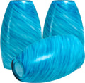 Ocean-Blue Gradient Pendant Lights 3 Pack - Hand-Blown Art Glass