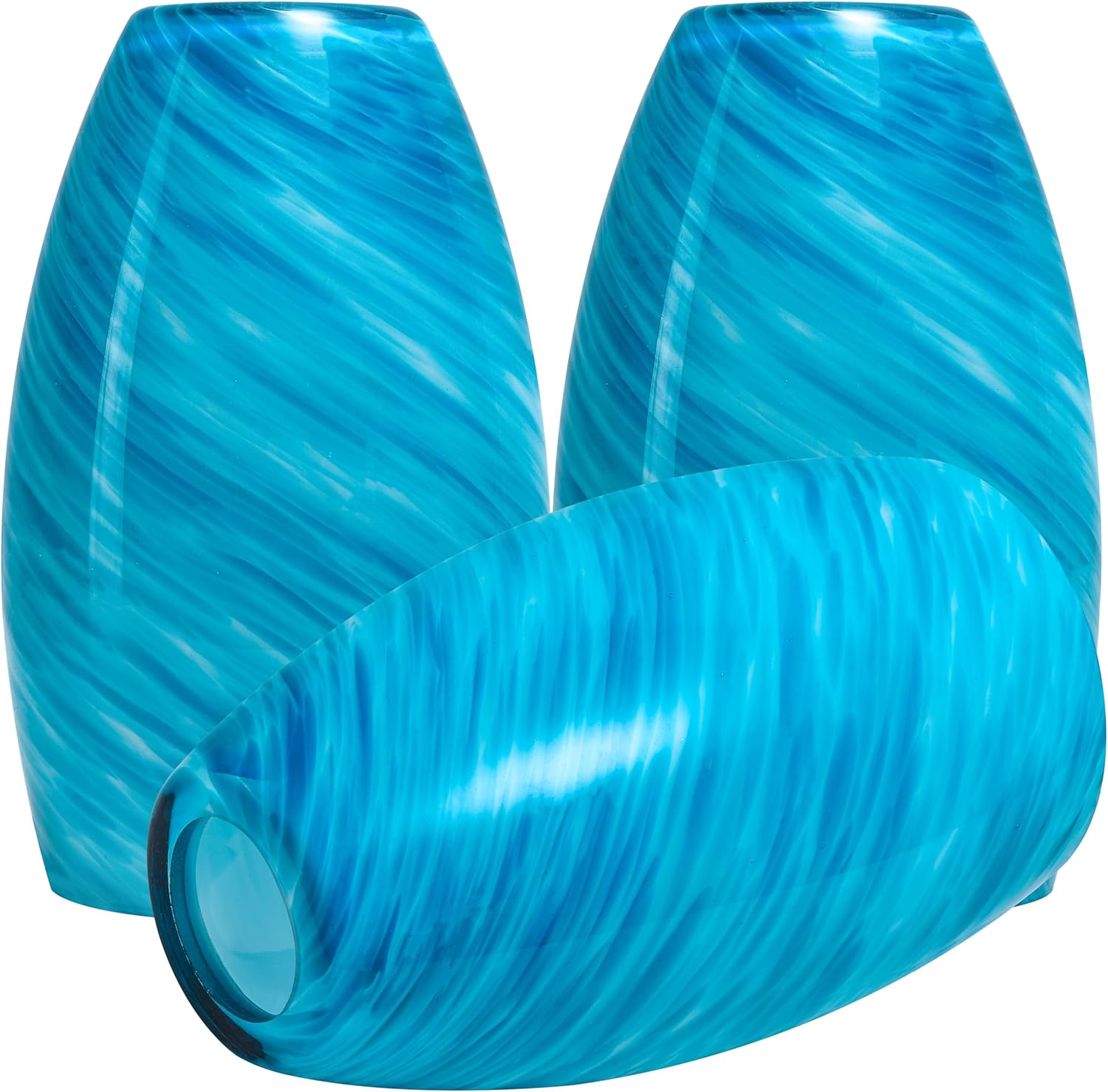 GO&SO Ocean-Blue Gradient Pendant Lights for Kitchen Island