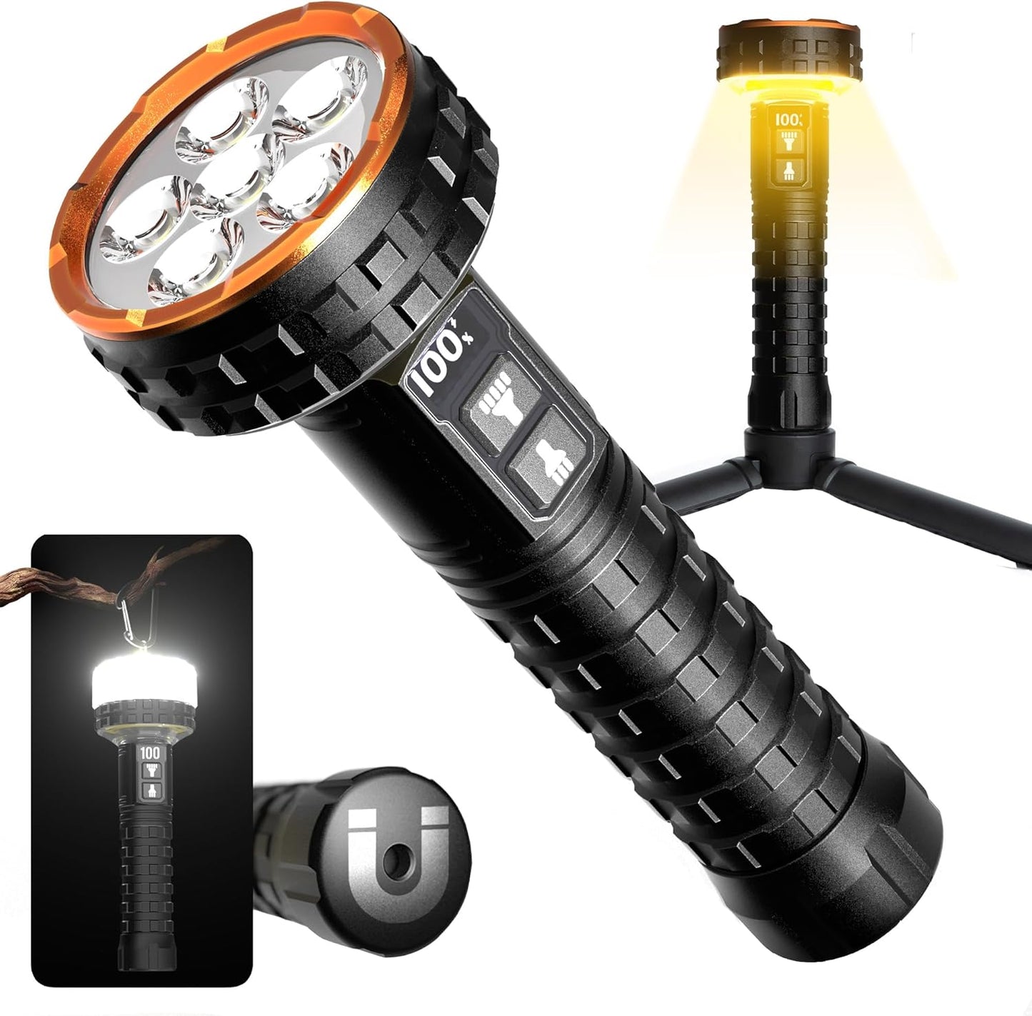 elesall 5000 Lumen Rechargeable LED Flashlight - Ultimate Illumination!