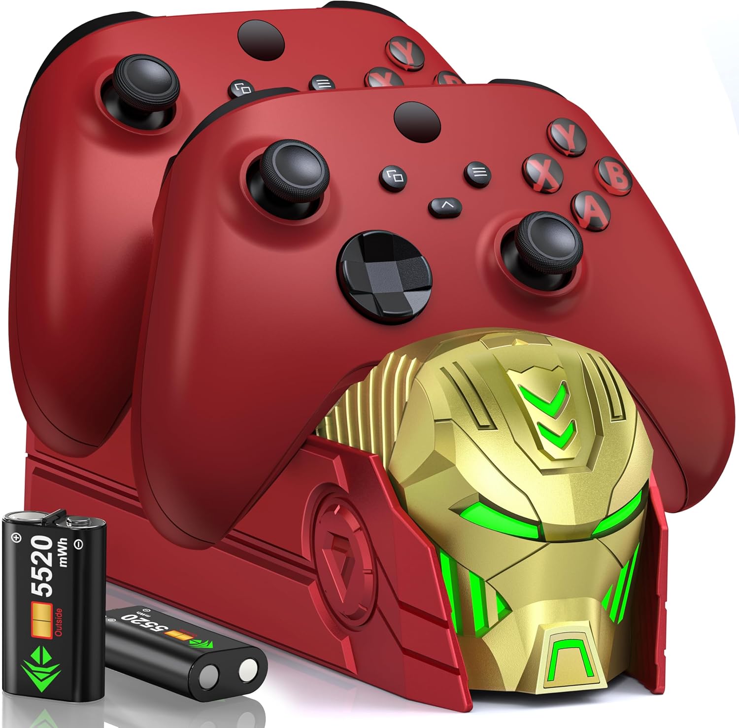 Xbox Controller Charging Dock with 2X 5520mWh Batteries