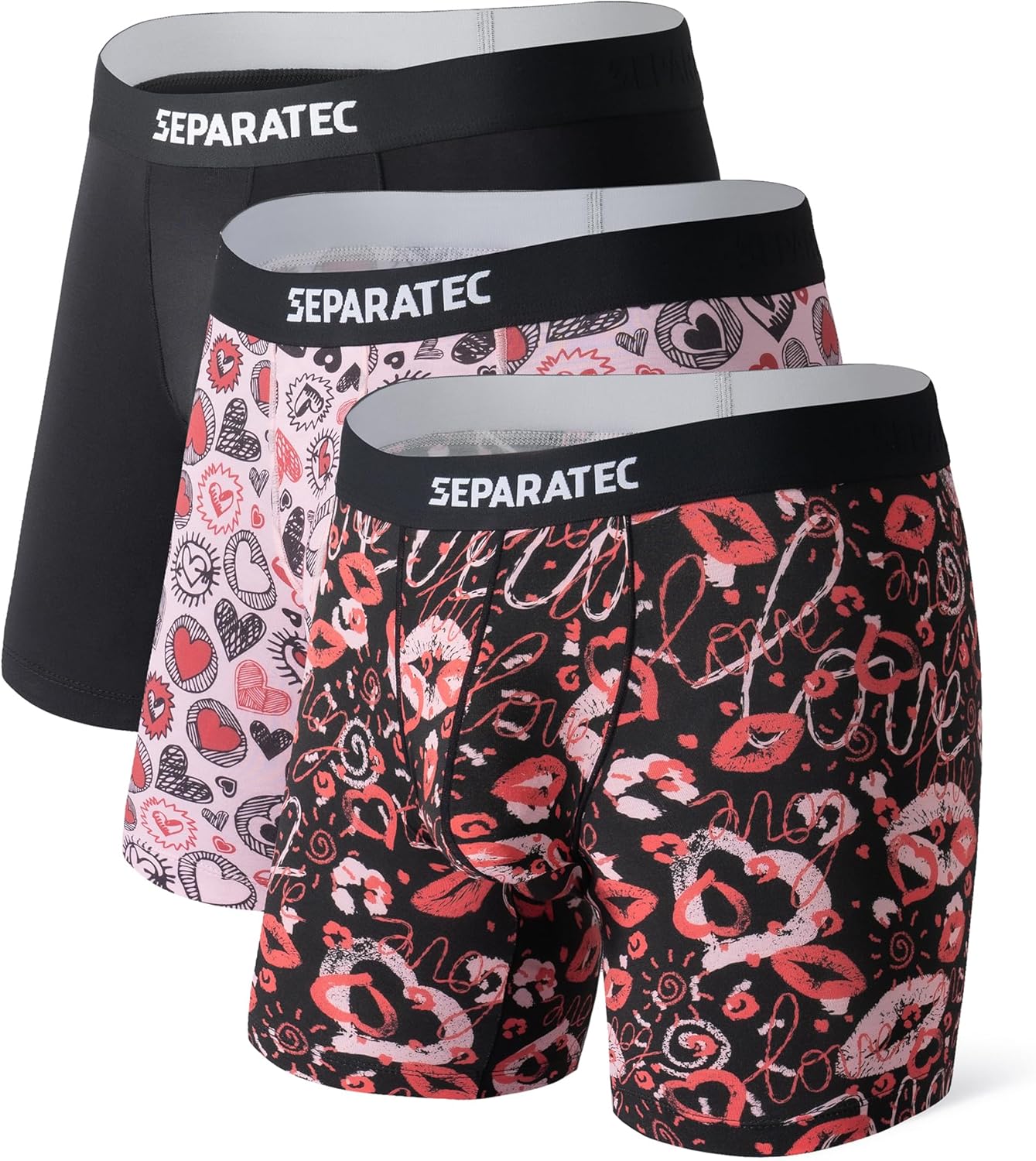 Separatec Christmas Underwear for Men with Dual Pouch Comfort