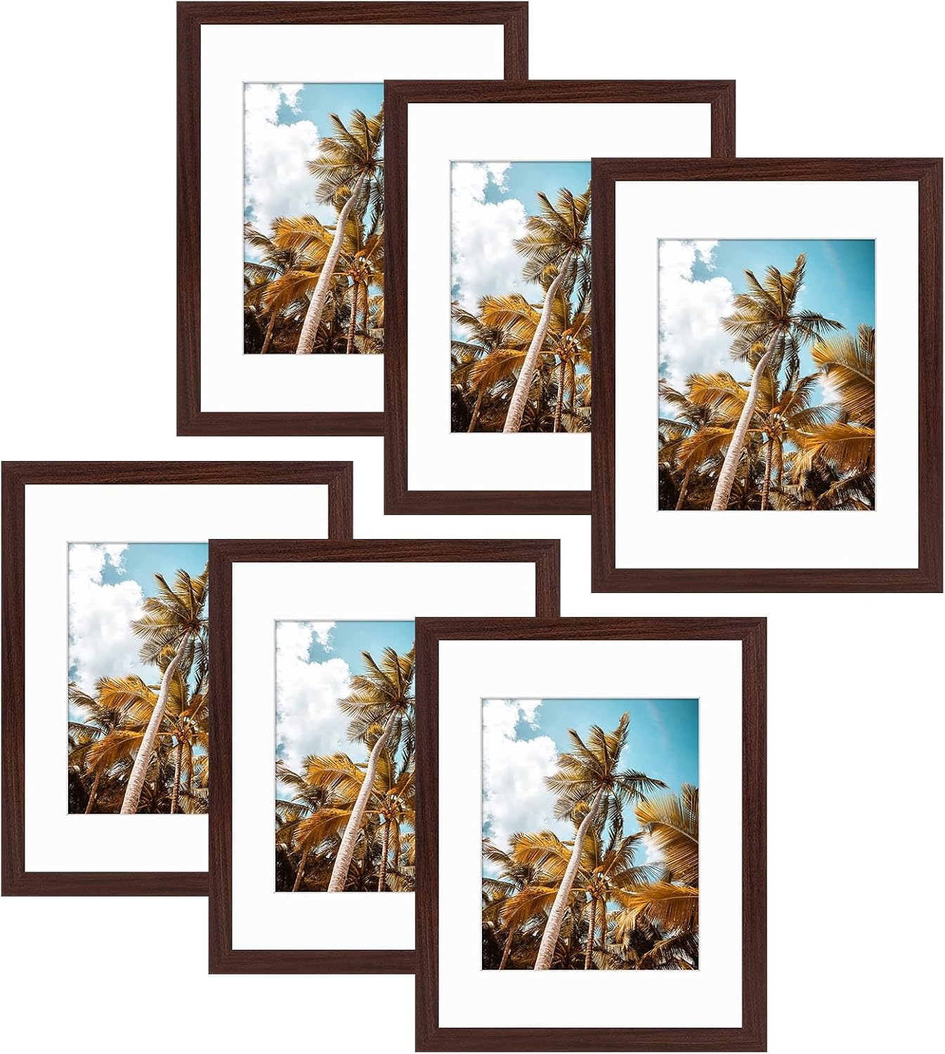 Frametory 11x14 Picture Frame Set for 8x10 Photos - 6-Pack